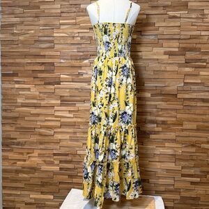 Verte | Yellow| Florals | Tiered | Cotton Sundress| Maxi Dress | Various Sizes